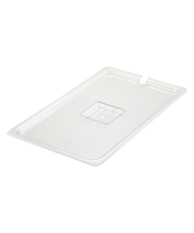 Nắp Khay Thực Phẩm Winco SP7100C Poly-Ware, Cỡ 1/1, Có Rãnh, Polycarbonate