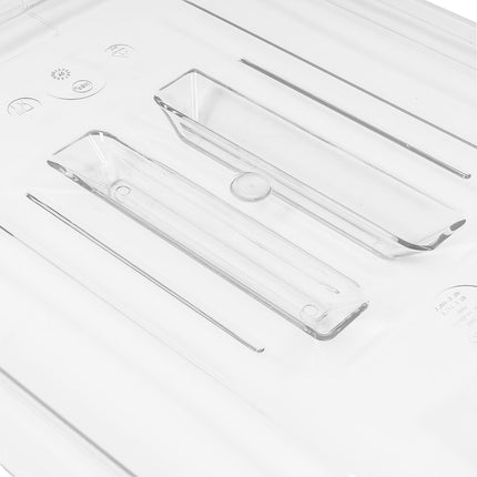 Winco SP7200S Nắp Khay Thực Phẩm Kích Thước 1/2 Không Lỗ, Polycarbonate