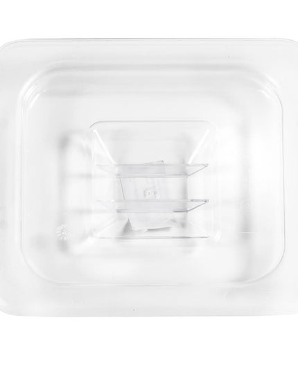 Winco SP7600S Nắp Khay Thực Phẩm Poly-Ware, Kích Thước 1/6, Đặc, Polycarbonate, NSF