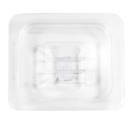 Winco SP7600S Nắp Khay Thực Phẩm Poly-Ware, Kích Thước 1/6, Đặc, Polycarbonate, NSF