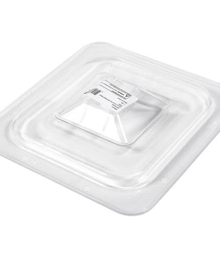 Winco SP7600S Nắp Khay Thực Phẩm Poly-Ware, Kích Thước 1/6, Đặc, Polycarbonate, NSF