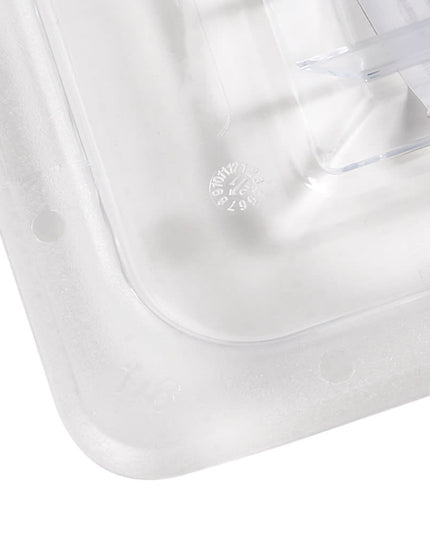 Winco SP7600S Nắp Khay Thực Phẩm Poly-Ware, Kích Thước 1/6, Đặc, Polycarbonate, NSF