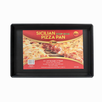 Khay Pizza Sicily Hình Chữ Nhật Winco SPP-1218 30.5 x 45.7 cm Thép