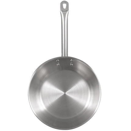 Chảo Rán Thép Không Gỉ Winco SSFP-9 24.1 cm Tay Cầm Kim Loại Đặc