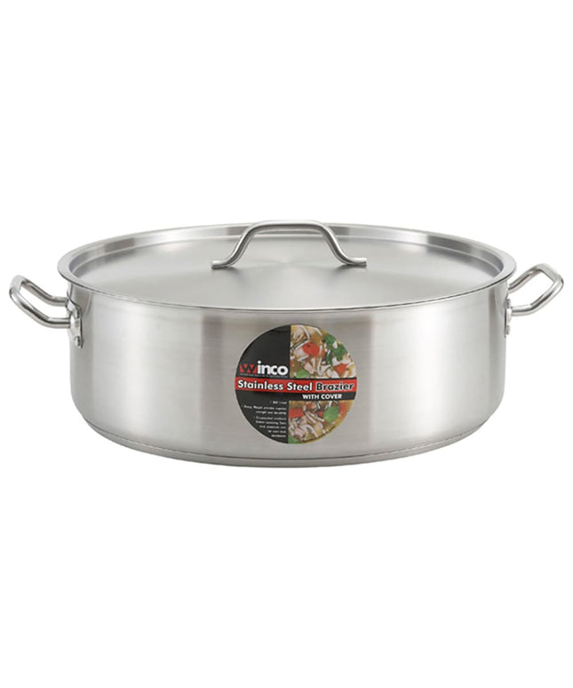 Nồi Om Winco SSLB-10 Thép Không Gỉ 9.5 l Từ Tính