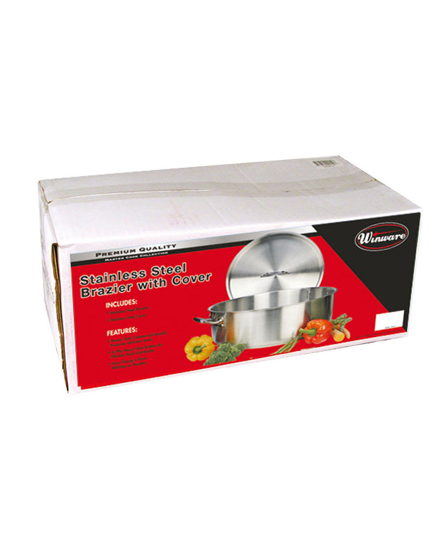 Nồi Om Winco SSLB-30 Thép Không Gỉ 28 l
