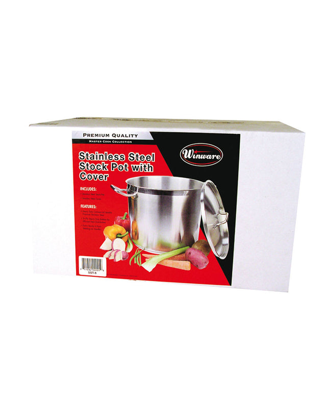 Nồi Hầm Winco SST-32 30.3 l Thép Không Gỉ Nắp Từ Tính