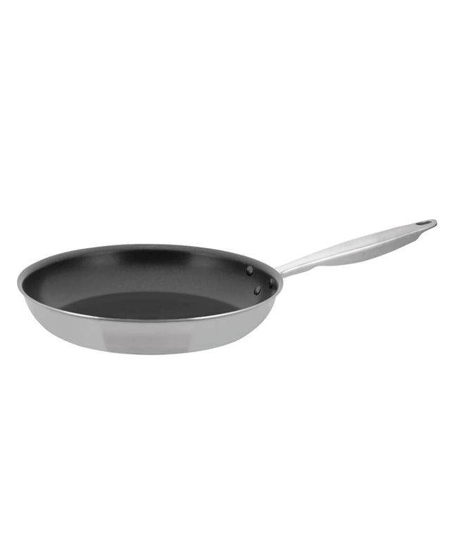 Chảo Chiên Thép Chống Dính Winco TGFP-12NS 30.5 cm Tay Cầm Kim Loại Đặc