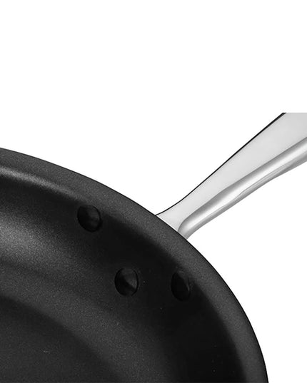 Chảo Chiên Thép Chống Dính Winco TGFP-12NS 30.5 cm Tay Cầm Kim Loại Đặc