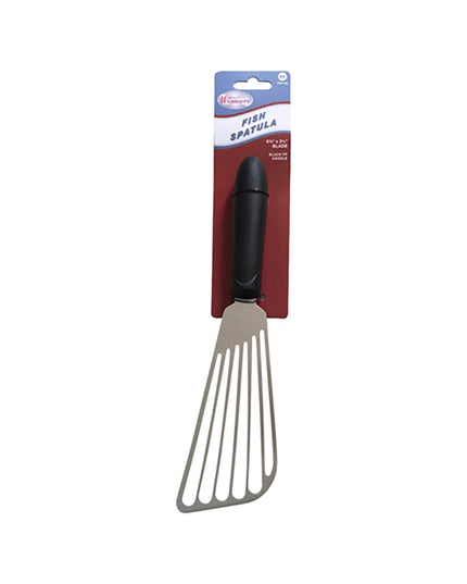 Xẻng Lật Cá Có Rãnh Winco TKP-60 17.1 cm Tay Cầm Polypropylene Đen Thép Không Gỉ