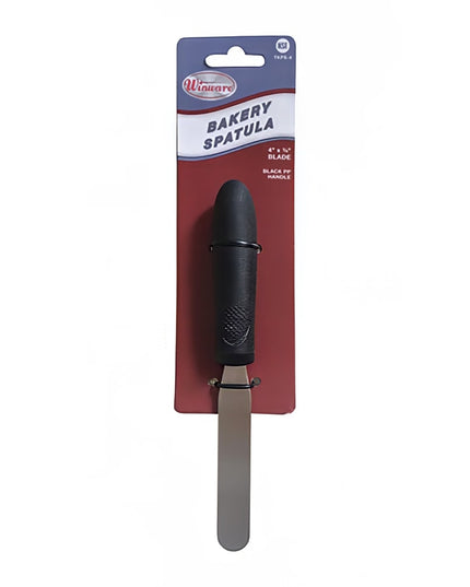 Phới Phết Trang Trí & Phết Kem Winco TKPS-4 10.2 cm Tay Cầm Nhựa Đen, Lưỡi Thép Không Gỉ