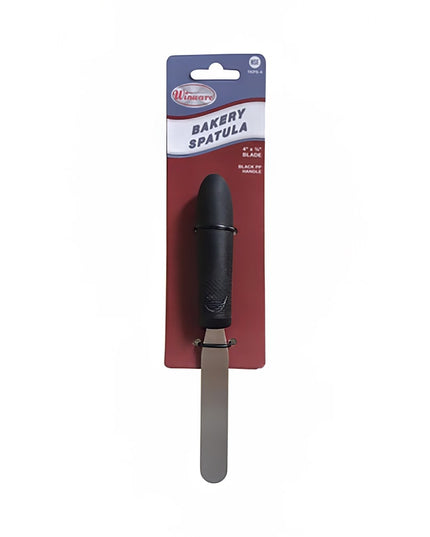 Phới Phết Trang Trí & Phết Kem Winco TKPS-7 20.2 cm Tay Cầm Nhựa Đen, Lưỡi Thép Không Gỉ
