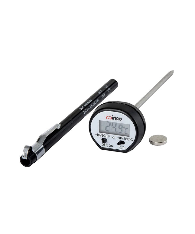 Winco TMT-DG1 Nhiệt Kế Bỏ Túi Kỹ Thuật Số Que Đo 12 cm, -40 Đến 302 Độ F