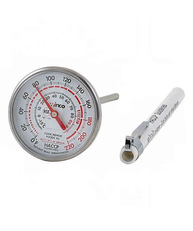 Winco TMT-IR1 Nhiệt Kế Bỏ Túi Mặt Số 4.4 cm Thân 12.7 cm, 0 Đến 220 Độ F