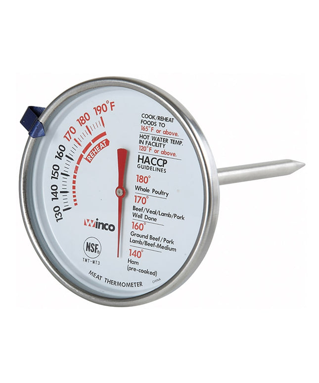 Nhiệt Kế Thịt Winco TMT-MT3 Mặt Số 7.6 cm Que Đo 12.7 cm 130 Đến 190 Độ F