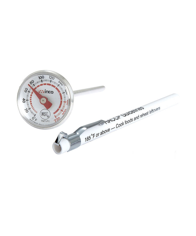 Nhiệt Kế Bỏ Túi Winco TMT-P1 Mặt Đồng Hồ 2.5 cm Cán 12.7 cm 0 Đến 220 Độ F