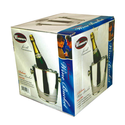 Xô Đựng Rượu Vang Winco WB-4HV 25.4 cm Thép Không Gỉ, Hoàn Thiện Gương