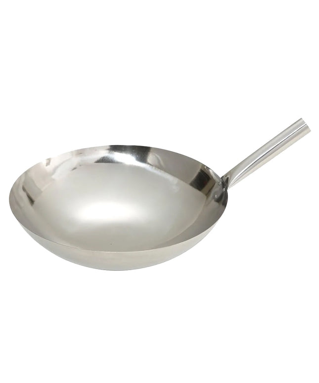 Chảo Xào Winco WOK-14N Thép Không Gỉ 35.6 cm