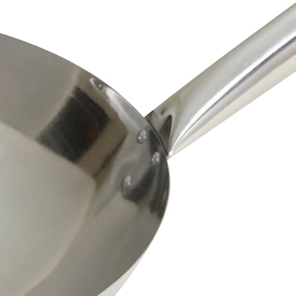 Chảo Xào Winco WOK-14N Thép Không Gỉ 35.6 cm