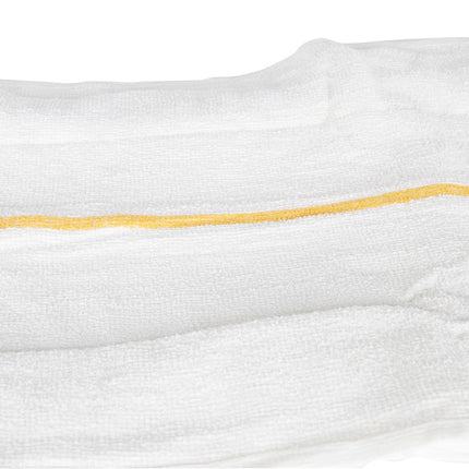 Khăn Quầy Bar Cotton Trắng Sọc Vàng Chef Revival 700BRT-GLS 40.6 cm x 48.3 cm