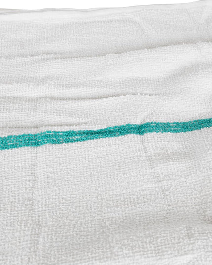 Khăn Quầy Bar Cotton Trắng Sọc Xanh Lá Chef Revival 700BRT-GRS 40.6 cm x 48.3 cm