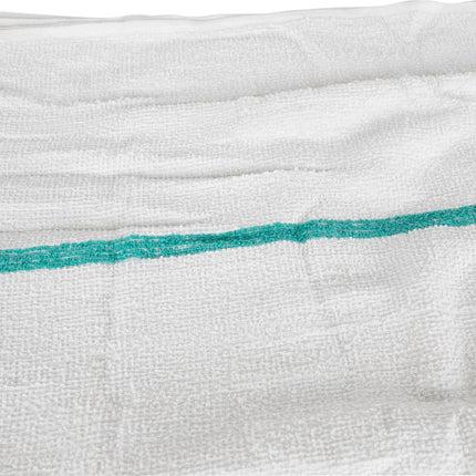 Khăn Quầy Bar Cotton Trắng Sọc Xanh Lá Chef Revival 700BRT-GRS 40.6 cm x 48.3 cm