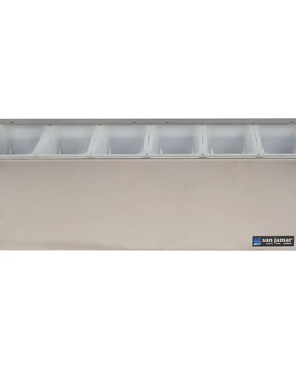 Khay Trang Trí Quầy Bar 6 Ngăn San Jamar B6186L Nắp Phẳng Bản Lề
