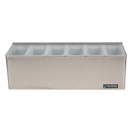 Khay Trang Trí Quầy Bar 6 Ngăn San Jamar B6186L Nắp Phẳng Bản Lề