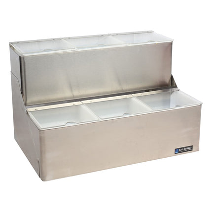 Khay Trang Trí Quầy Bar San Jamar B6706INL (6) Ngăn - Nắp Có Rãnh