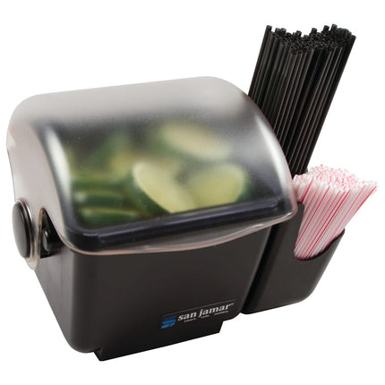 Khay Đựng Garnish Quầy Bar San Jamar BD2002CAR 1 Ngăn - Nắp Vòm