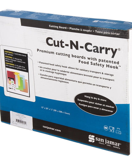 Bộ Thớt San Jamar CB1218KC Cut-N-Carry 6 Thớt 30 x 46 cm Nhiều Màu