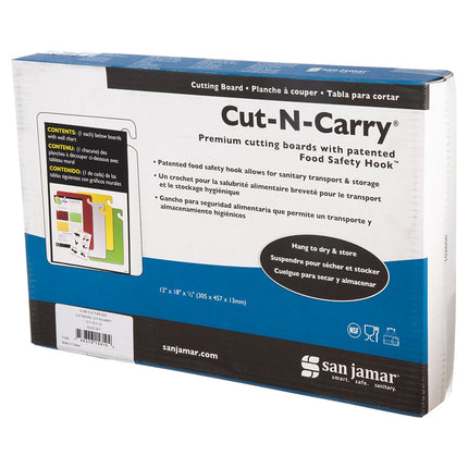 Bộ Thớt Cắt San Jamar CB1218QS Cut-N-Carry (4) Thớt 30.5 x 45.7 cm Nhiều Màu