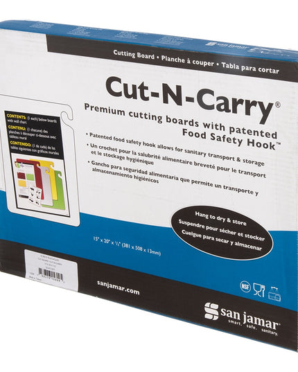 Bộ Thớt Cut-N-Carry® San Jamar CB1520QS (4 Thớt) - 38 x 51 cm, Nhiều Màu