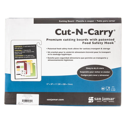 Bộ Thớt Cut-N-Carry® San Jamar CB1520QS (4 Thớt) - 38 x 51 cm, Nhiều Màu