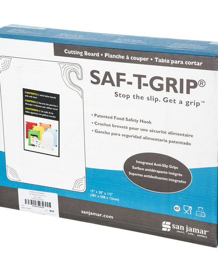 Bộ Thớt San Jamar CBG1520KC Saf-T-Grip® (6 Thớt) 38.1 x 50.8 cm Nhiều Màu
