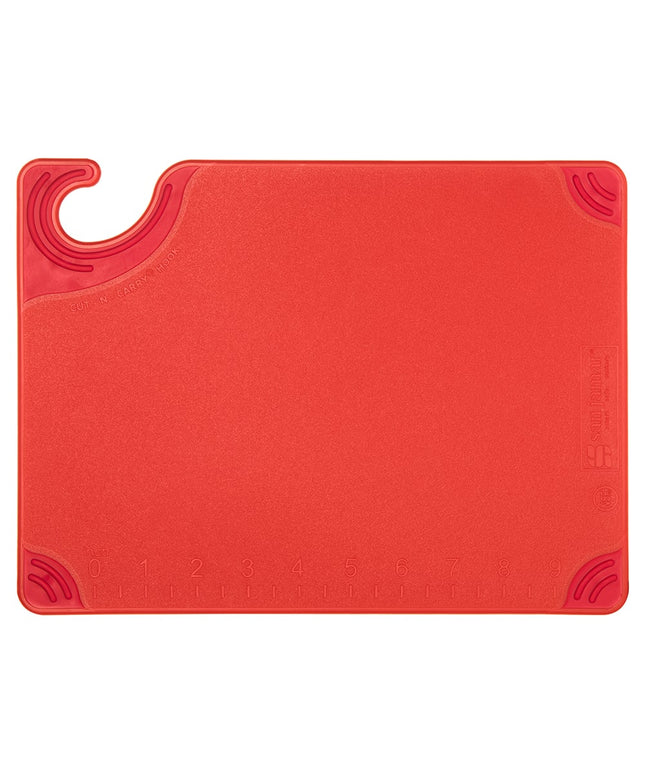Thớt Saf-T-Grip X-Pediter San Jamar CBG912RD 22.9 x 30.5 x 1 cm NSF Đỏ
