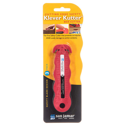 Dao Rọc Hộp San Jamar KK403 Lưỡi Âm NSF Đỏ