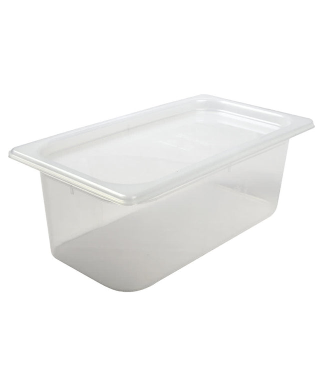 San Jamar MP13 Khay Đựng Thực Phẩm ModPan Cỡ 1/3 - Xếp Chồng Được, Polypropylene, Trong Suốt