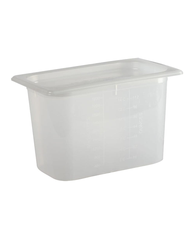 San Jamar MP14 Khay Đựng Thực Phẩm ModPan Cỡ 1/4 Có Nắp - Xếp Chồng Được, Nhựa Polypropylene, Trong Suốt
