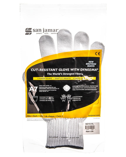 Găng Tay Chống Cắt San Jamar SG10-XL Cỡ XL - Sợi Tổng Hợp, Trắng