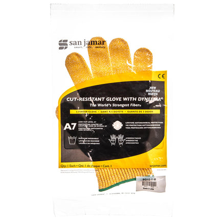 Găng Tay Chống Cắt San Jamar SG10-Y-L Cỡ L - Sợi Tổng Hợp, Vàng