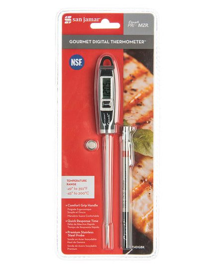 San Jamar THDGBK Escali Nhiệt Kế Điện Tử 12 cm Dải Nhiệt -49°C Đến 200°C Màu Đen