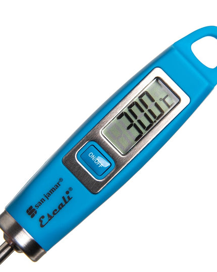 Nhiệt Kế Điện Tử San Jamar THDGBL Escali 12 cm Dải Nhiệt -45°C Đến 200°C Màu Xanh Dương