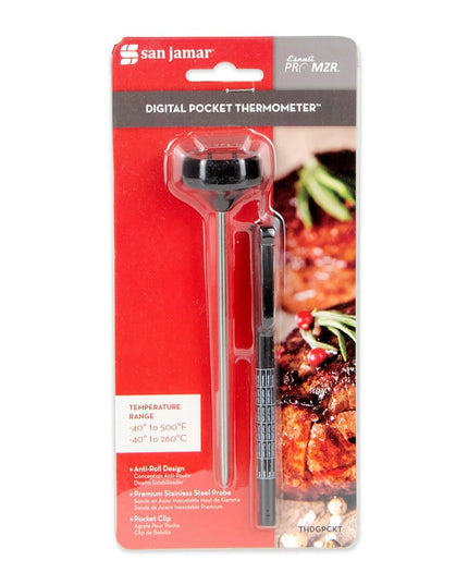 San Jamar THDGPCKT Escali Nhiệt Kế Điện Tử Bỏ Túi 12 cm Thang Đo -40° Đến 392°F