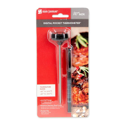 San Jamar THDGPCKT Escali Nhiệt Kế Điện Tử Bỏ Túi 12 cm Thang Đo -40° Đến 392°F