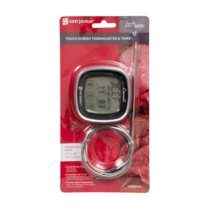 San Jamar THDGTMTS Escali Nhiệt Kế Que Đo Kỹ Thuật Số 18.4 cm Hẹn Giờ Dải Nhiệt -15.5° Đến 250°C Đen