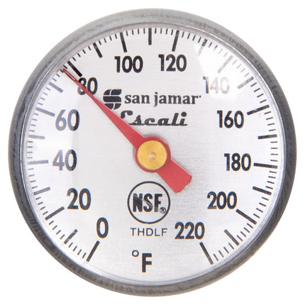San Jamar THDLF Escali Nhiệt Kế Bỏ Túi Mặt Đồng Hồ 12.7 cm Dải Nhiệt 0° - 220°F