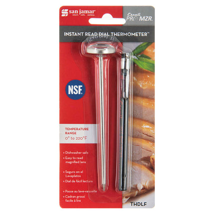 San Jamar THDLF Escali Nhiệt Kế Bỏ Túi Mặt Đồng Hồ 12.7 cm Dải Nhiệt 0° - 220°F