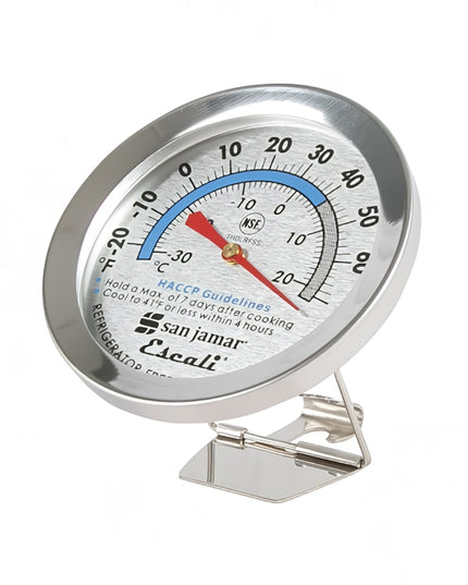 Nhiệt Kế Tủ Lạnh/Tủ Đông San Jamar THDLRFSS Escali Mặt Số 7.3 cm 20° Đến 70°F