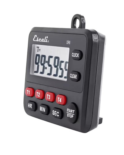 Đồng Hồ Hẹn Giờ Kỹ Thuật Số 4 Sự Kiện San Jamar TMDGTE Escali 8.9 x 7 cm Đen